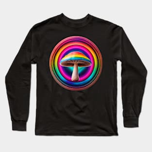 Rainbow Mushroom - Shaggy Base Long Sleeve T-Shirt